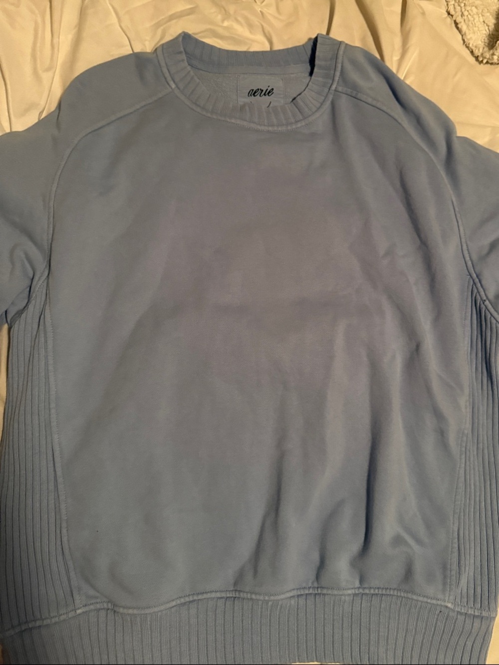 aerie Women’s Pale Blue Crewneck Sweatshirt